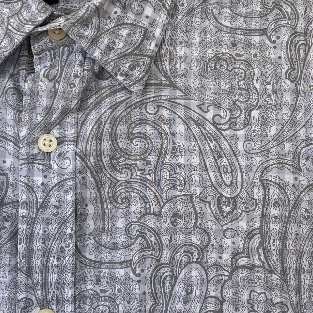 Banana Republic Men’s‎ Paisley Button Down Tailored Slim Fit Size XL